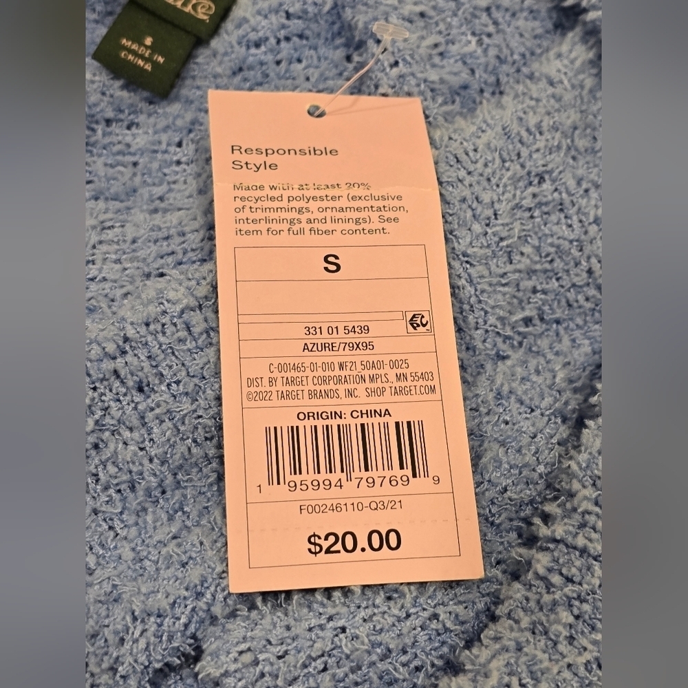 NWT Blue V-Neck Button-Up Women Sweater - Picture 8 of 9